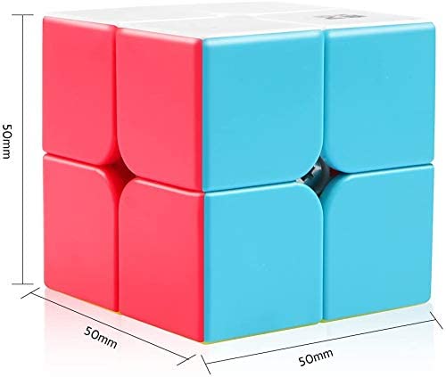 Mumoo Bear Qiyi Qidi S 2x2 Speed Cube Stickerless Puzzle Cube for Kids
