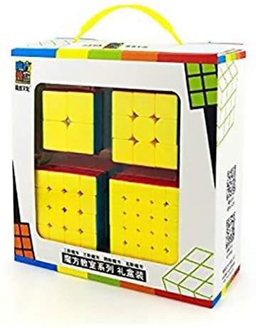 MF9301 Professional Speed Magic Cube Set of 2x2 3x3 4x4 5x5 With Gift Box Pack