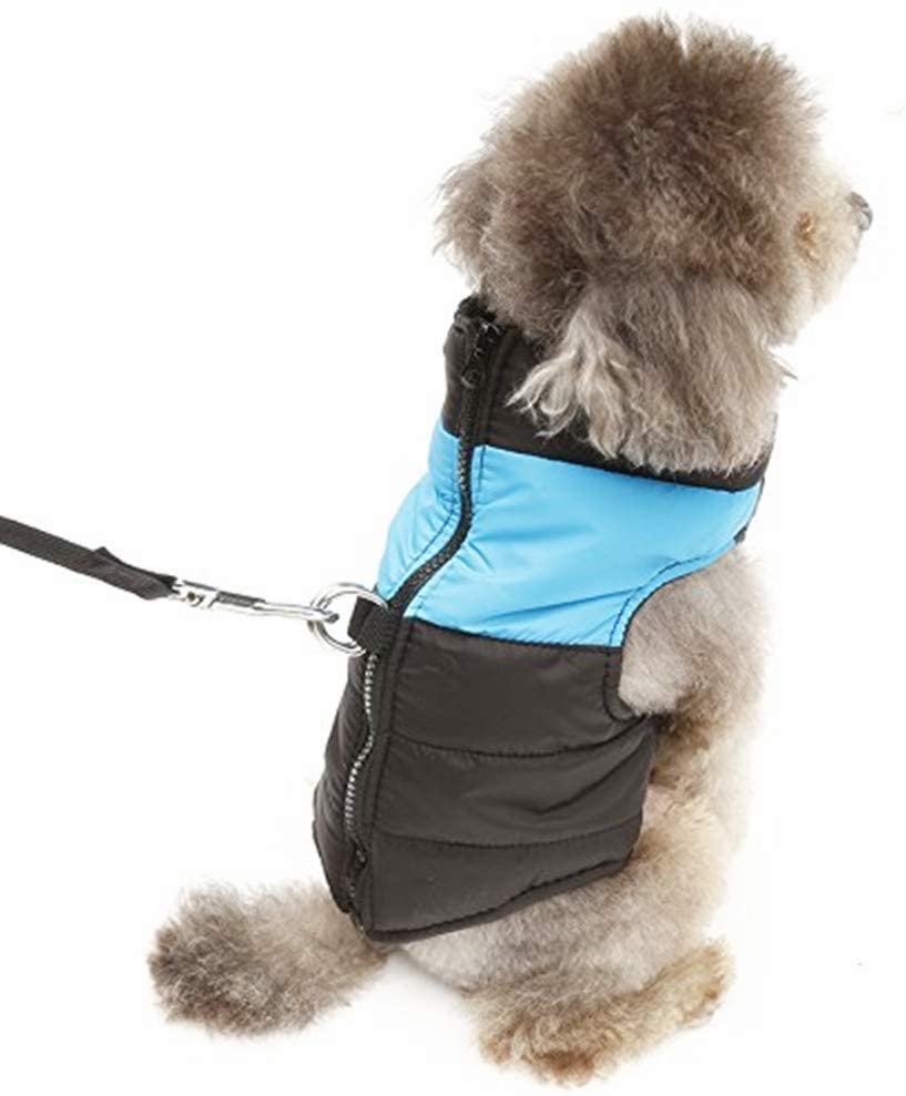 Mumoo Bear Warm Dog Clothes Pet Padded Coat Jacket - Blue, X-Large