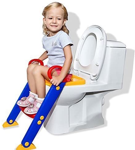 Mumoo Bear Toilet Potty Stand Foldable Seat with Ladder for Kids
