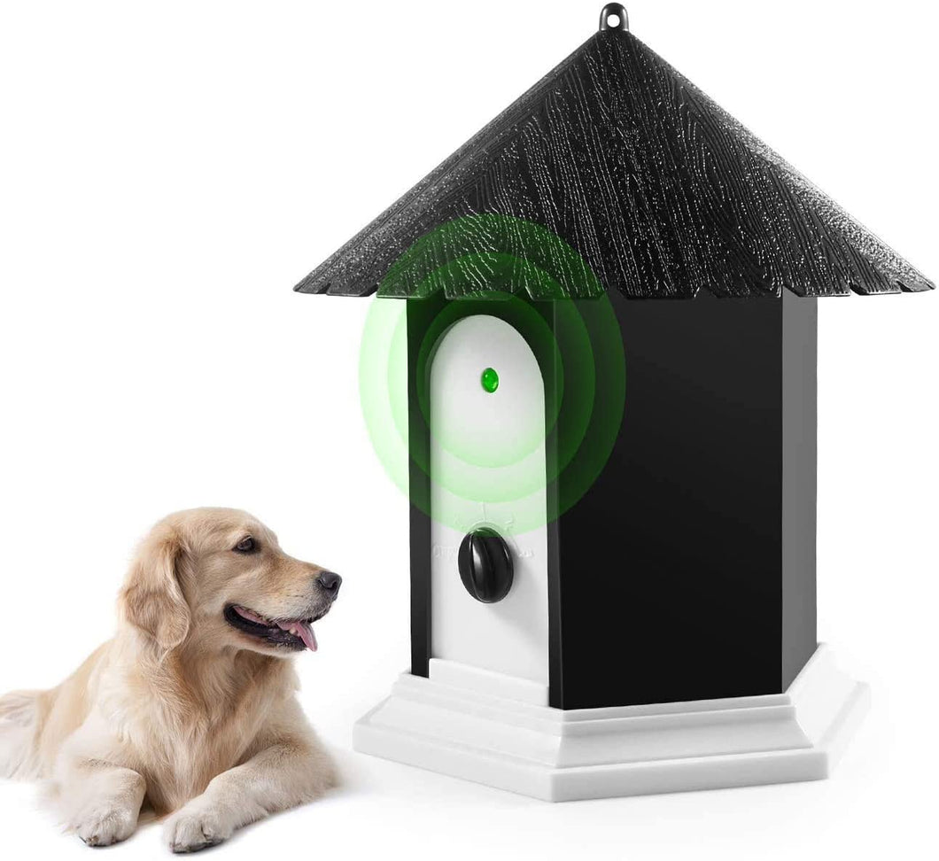 Mumoo Bear Anti Barking Device Ultrasonic Dog Bark Controller in Birdhouse Shape