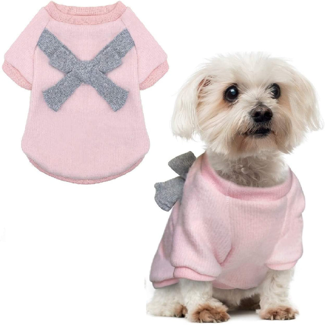 Mumoo Bear Pet Small Dog Coats Cat Clothes Jacket Sweater Winter Acessories, Pink