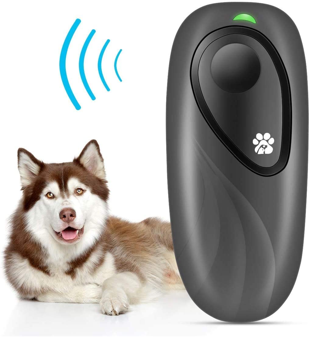 Mumoo Bear Ultrasonic Bark Control Device, Anti Barking Devices Variable Frequency Hand-held Stop Dog Barking Device, Dog Barking Deterrent for Dog Behavior Training, Black