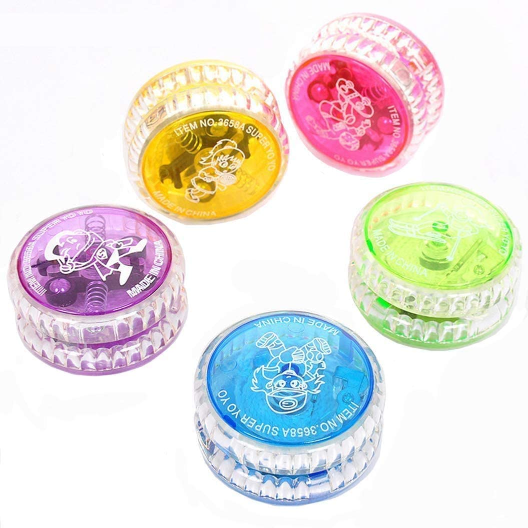 Mumoo Bear beginner Level The YoYo - with a Includes Auto Return Technology - High Speed Rotation Will Turn on The Light (1pc Color Random)