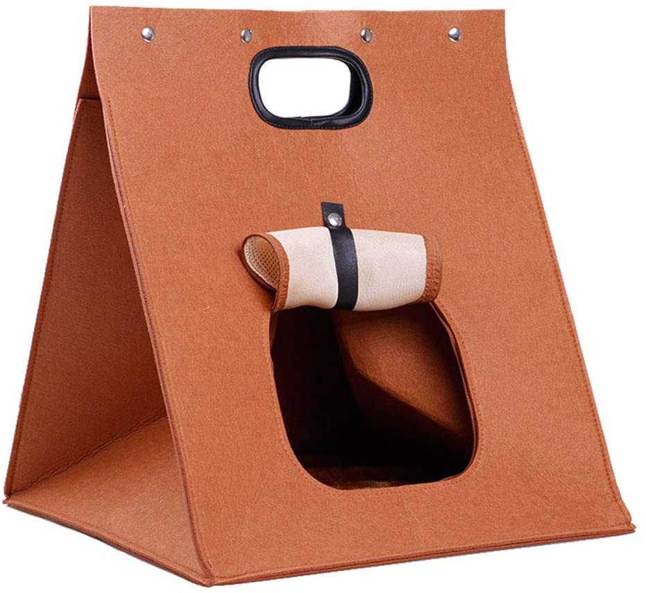 Mumoo Bear Convenient Portable Cat Litter Creative Bag, Brown