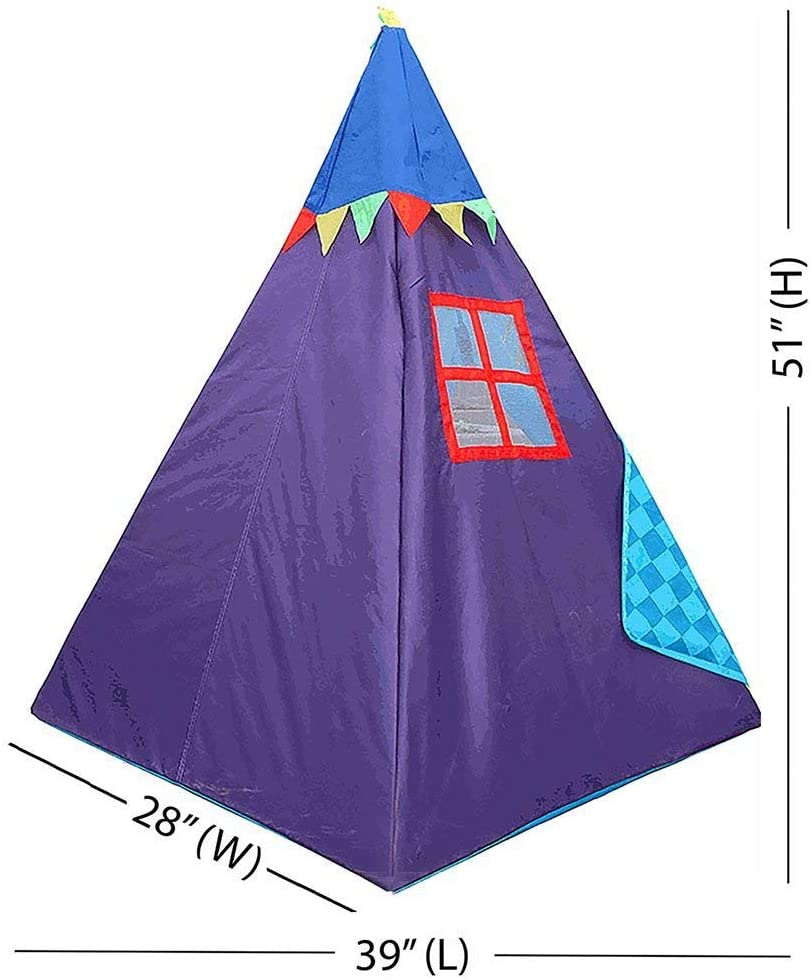 Mumoo Bear Kids Indian Teepee Baby Playhouse For Indoor Outdoor Foldable Tent Toy