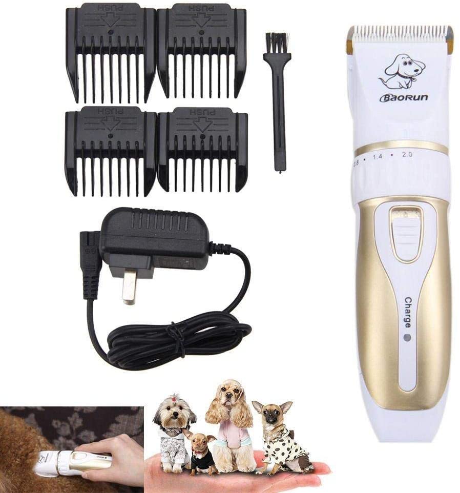 Mumoo Bear Professional Rechargeable Cordless Dogs and Cats Electric Grooming Hair Trimmer Tool Kit