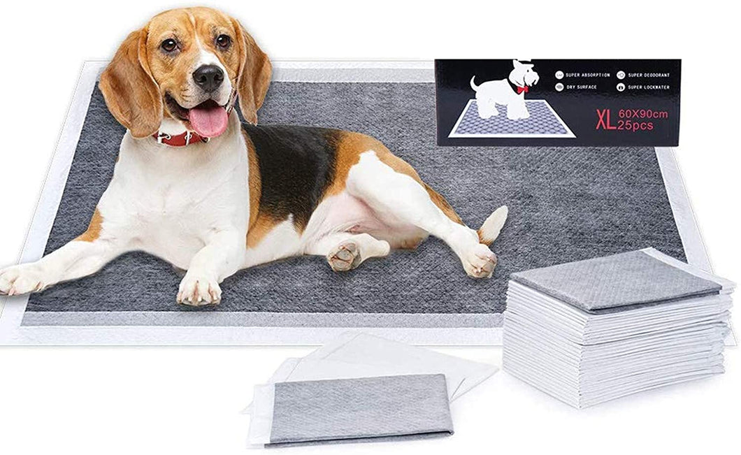 Mumoo Bear Pet Training Carbon Puppy Pads Dog Pee Pads for Deodorizing Odor Elimination Pet Mats, 25pcs