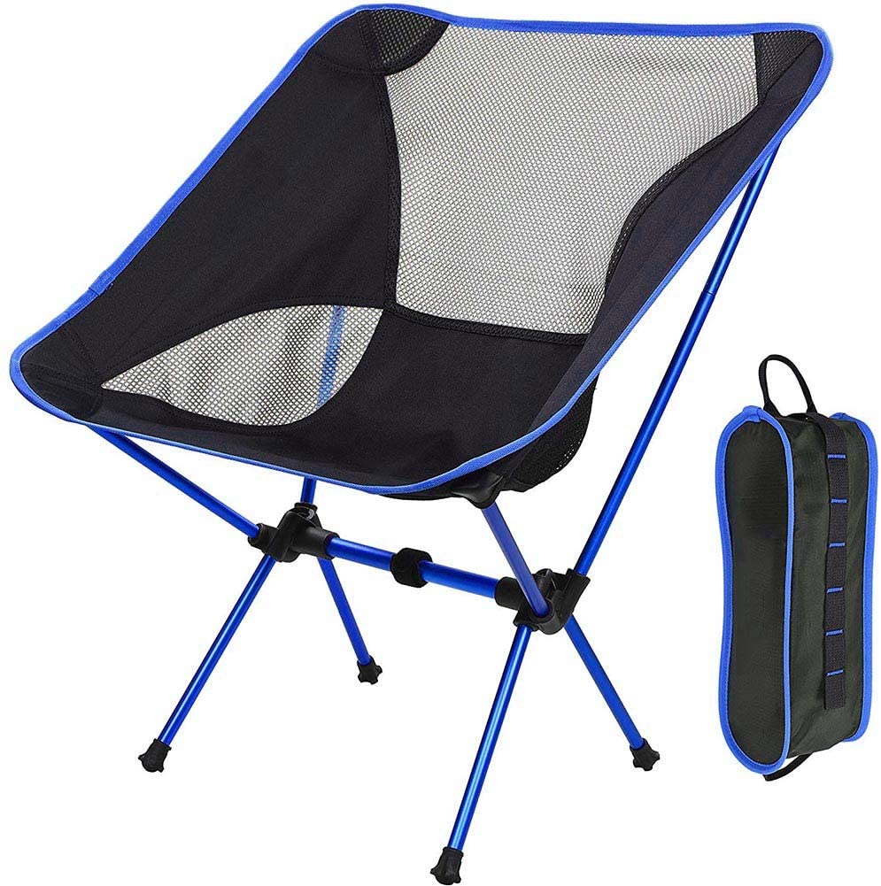 AMERTEER Ultralight Portable Folding Camping Backpacking Chair Compact & Heavy Duty Outdoor, Camping, BBQ, Beach, Travel, Picnic, Festival, Portable